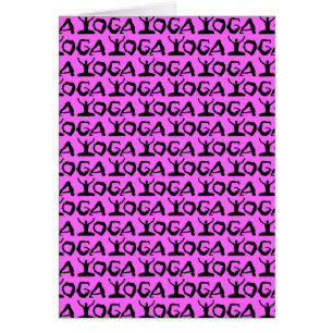 Cartão Yoga Silhouettes