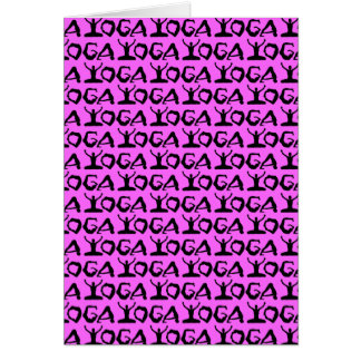 Cartão Yoga Silhouettes