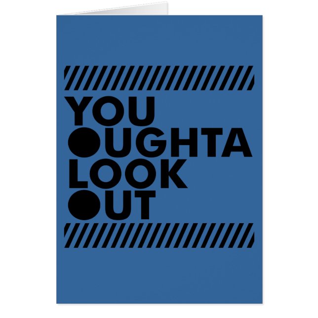 Cartão YOLO com cuidado (Frente)