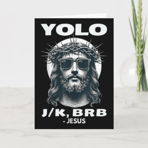 Cartão Yolo Jk Brb Jesus Legal Páscoa