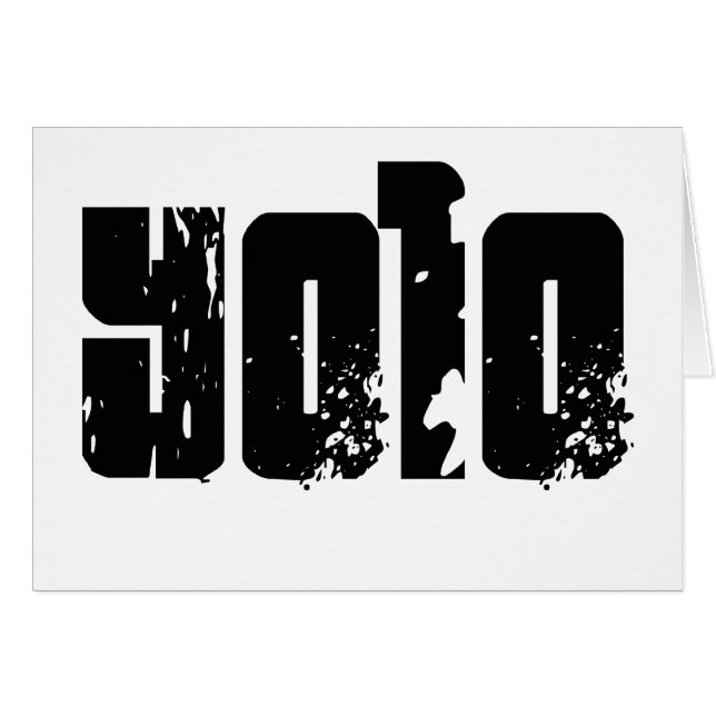 Cartão Yolo - T-Shirt (Frente Horizontal)