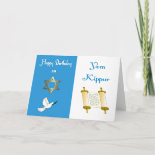 Cartão Yom Kippur Birthday