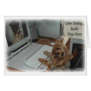Cartão Yorkie Cyber Namorando