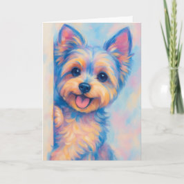 Cartão Yorkie - Em Branco