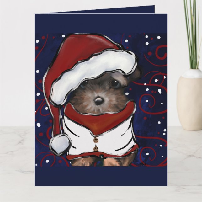 Cartão Yorkie Poo (Frente)