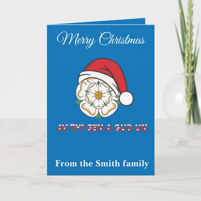 Cartão Yorkshire Christmas Av This Sen A Gud Un (Frente)