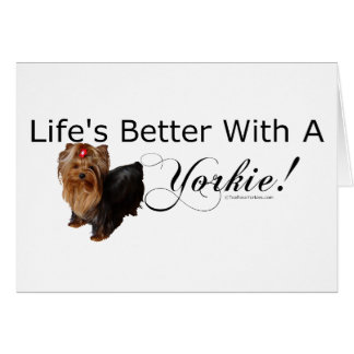 Cartão Yorkshire terrier