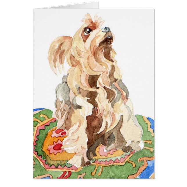 Cartão Yorkshire terrier 2012 (Frente)