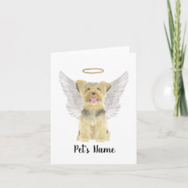 Cartão Yorkshire Terrier Yorkie Simpatia Memorial