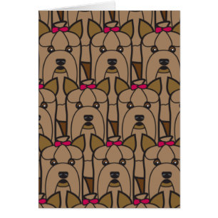 Cartão Yorkshires terrier