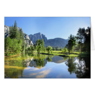 Cartão Yosemite Calls do Rio Mercante - Vale do Yosemite