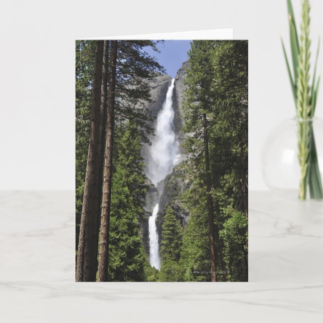 Cartão Yosemite Falls, parque nacional de Yosemite (Frente)
