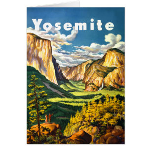 Cartão Yosemite National Park Viagem Art