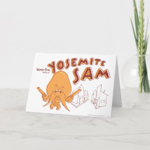 Cartão Yosemite Sam Warner Bros. Apresenta
