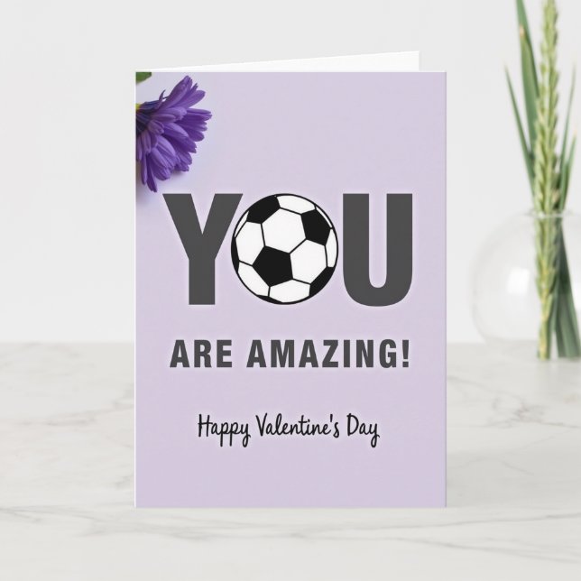 Cartão You Are Amazing Soccer Valentine Card (Frente)
