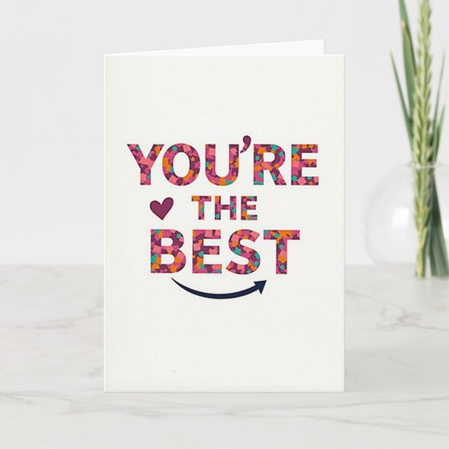 Cartão You Are The Best Card (Frente)