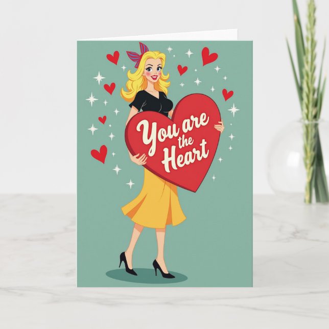 Cartão You Are The Heart Of Me Love Card (Frente)