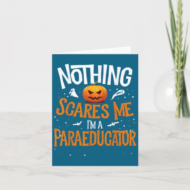Cartão You Cannot E Me I'm A Paraeducator Halloween Para  (Frente)