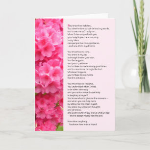 Cartão You Know How To Listen...Friendship