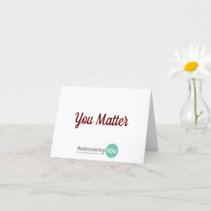 Cartão "You Matter" Stationary