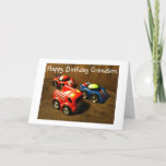 CARTÃO YOUNG GRANDSON'S BIRTHDAY - RACING CAR GREETING<br><div class="desc">Tell your Little One that you wish your GRADNSON A VERY FUN / VERY HAPPY "Birthday" today  and HE will REALLY LOVE the cars,  too!!!!!</div>