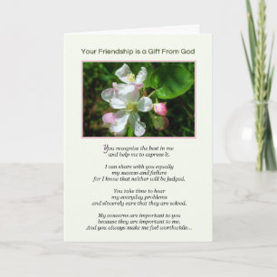 Cartão Your Friendship is a Gift from God