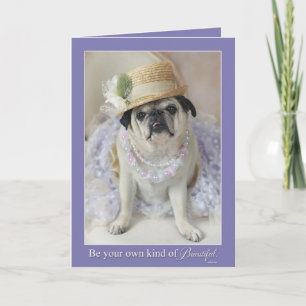 Cartão Your Own Kind of Beautiful Mother's Day Pug Card