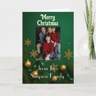 Cartão Your photo here Personalized Family Christmas Card