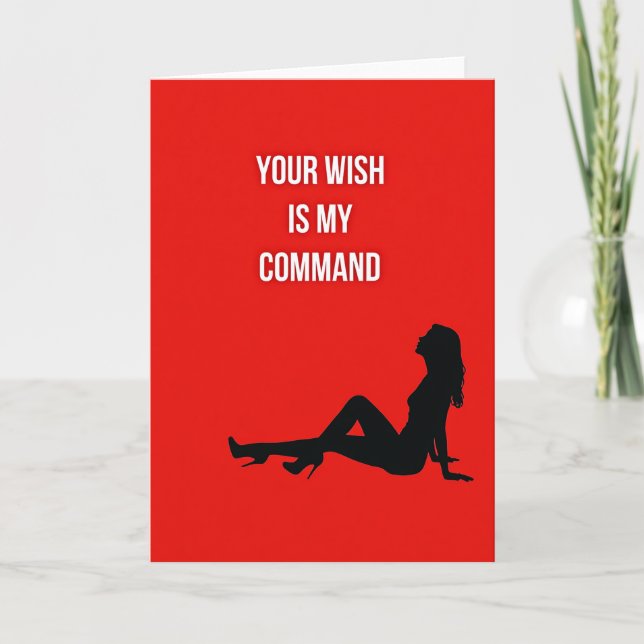 Cartão Your Wish My Command Hot Card (Frente)