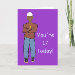 Cartão You're 17 today Card