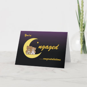 Cartão You're Engaged, Congratulations bears