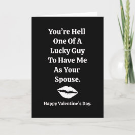 Cartão You're One Lucky Guy Valentine's Day