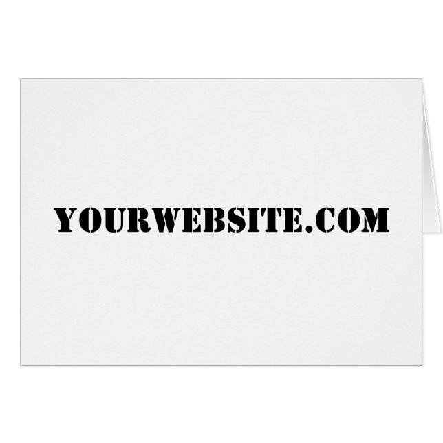 Cartão YourWebSite.com (Frente horizontal)