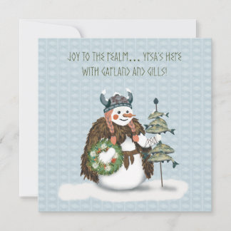 Cartão Yrsa’s Tidings – Viking Snowwoman Christmas Card