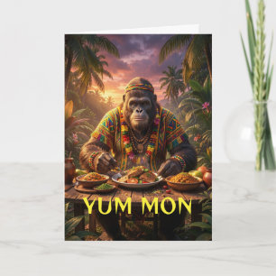 Cartão Yum mon sasquatch adesivo jamaica