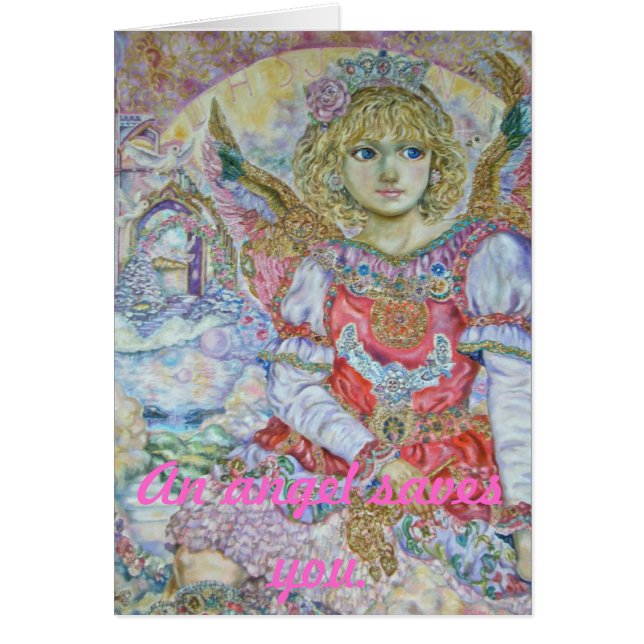 Cartão Yumi Sugai. O anjo da chave ao reino do hea (Frente)