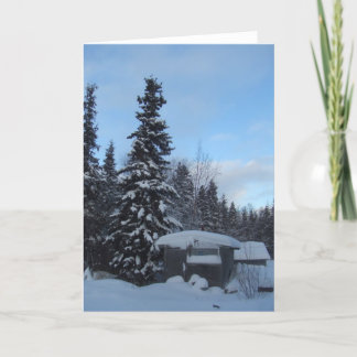 Cartão Yup'ik Maqii (Banho a vapor) Dillingham, Alasca