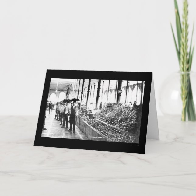 Cartão Zacatecas, Mercado de Comidas do México, 1904 (Frente)