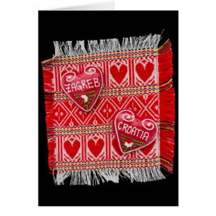 Cartão Zagreb Croácia Souvenir