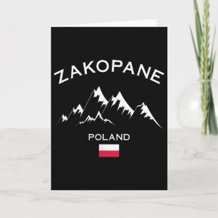 Cartão Zakopane Polônia Estância de Esqui Montanhas Tatra
