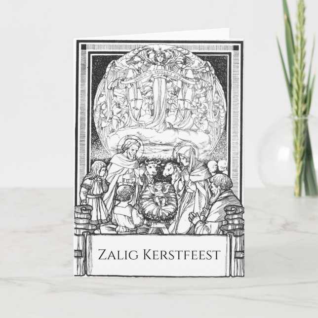 Cartão Zalig Kerstfeest (Frente)