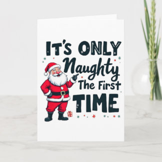 Cartão Zany É Só Travesso Na Primeira Vez Papai Noel Cris