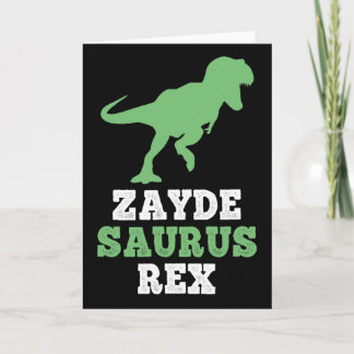 Cartão Zayde-saurus Rex Dino Dinossauro Engraçado Legal Z