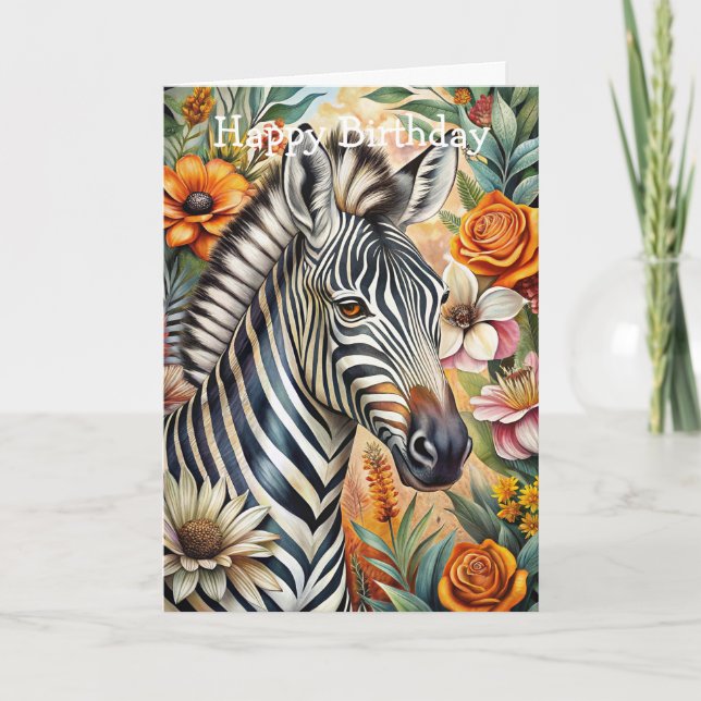 Cartão Zebra (Frente)