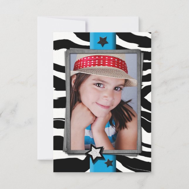 Cartão Zebra Birthday (Frente)