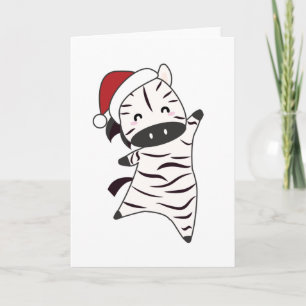 Cartão Zebra Christmas Zebras