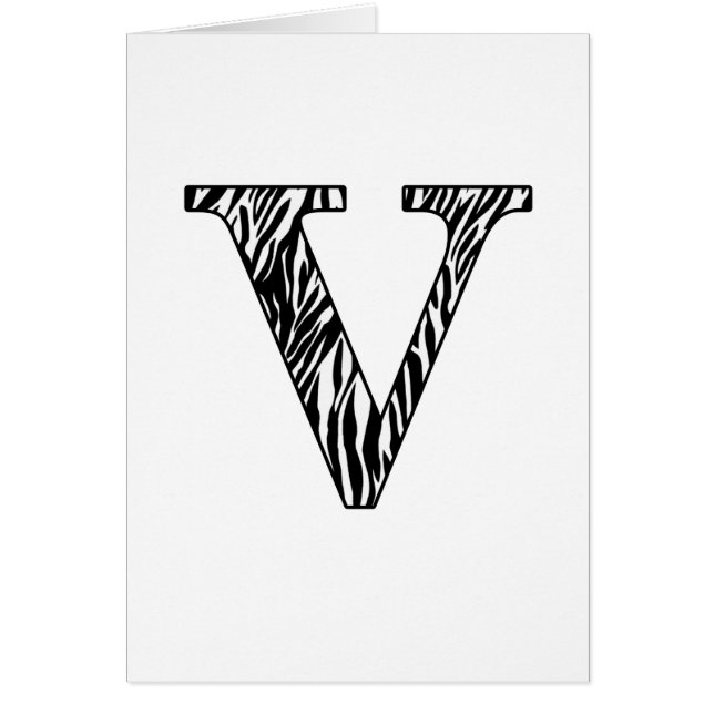 Cartão Zebra de Zilly V (Frente)