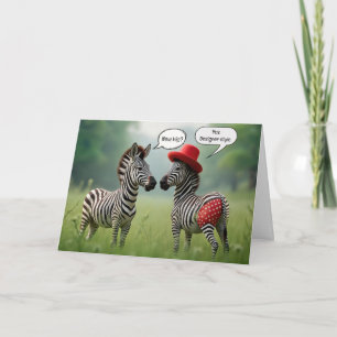 Cartão Zebra Humor Para Cirurgia De Substituição Da anca