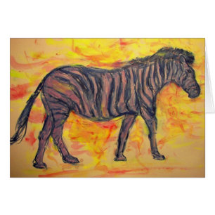 Cartão Zebra Peace