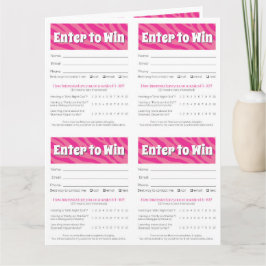 Cartão Zebra Printable Vendor Slips – Editable Download